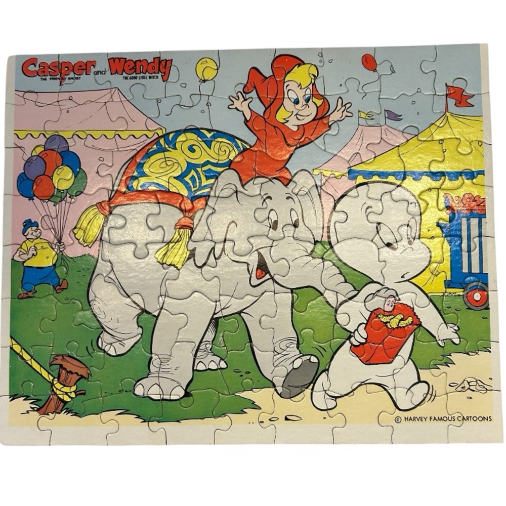 Vintage Casper and Wendy Kids Puzzle